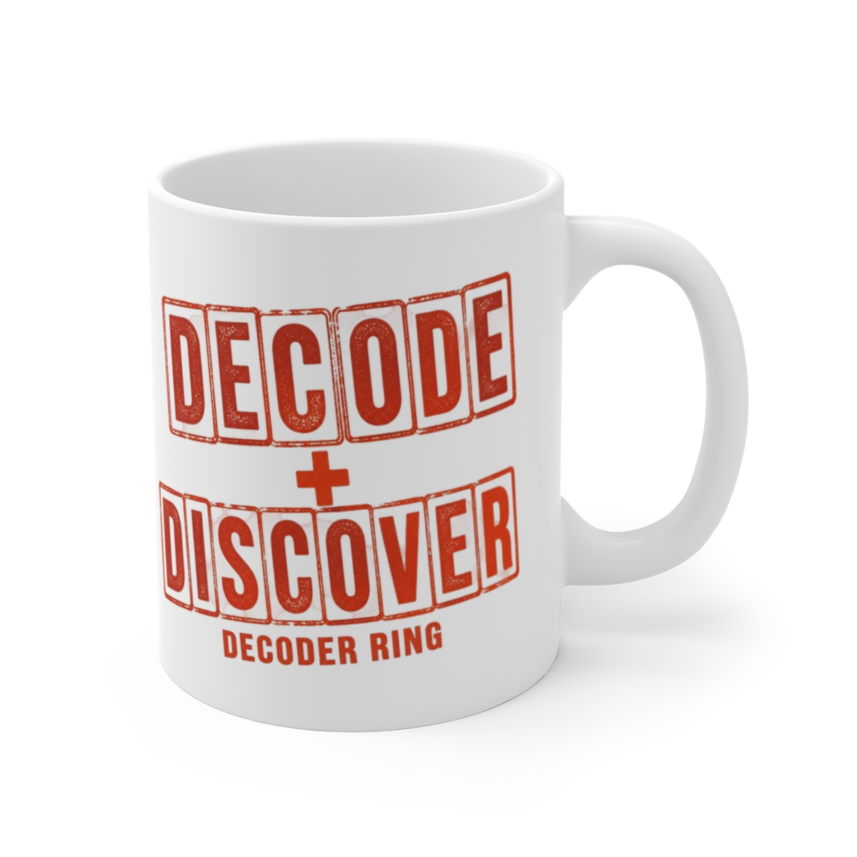 Decoder Ring "Cracking Culture Code" White Mug - Decoder Ring official Mugs & Drinkware merch
