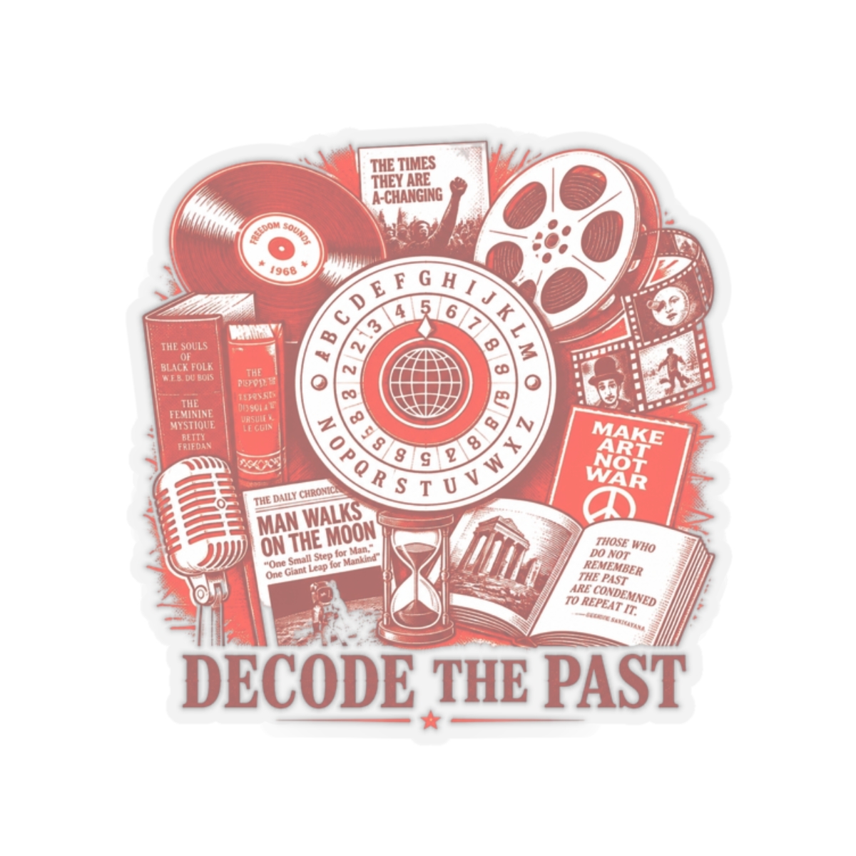 Decoder Ring "Decoder Ring Investigates" Sticker